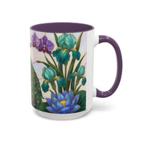 Blooming Peacock Stained Glass Style Mug