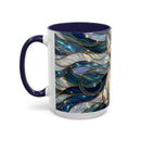 Sapphire Glow French Bulldog Stained Glass Style Mug