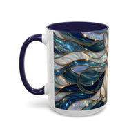 Sapphire Glow French Bulldog Stained Glass Style Mug