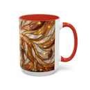 Amber Lion Stained Glass Style Mug