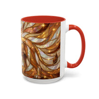 Amber Lion Stained Glass Style Mug