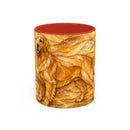 Golden Glow Golden Retriever Stained Glass Style Mug
