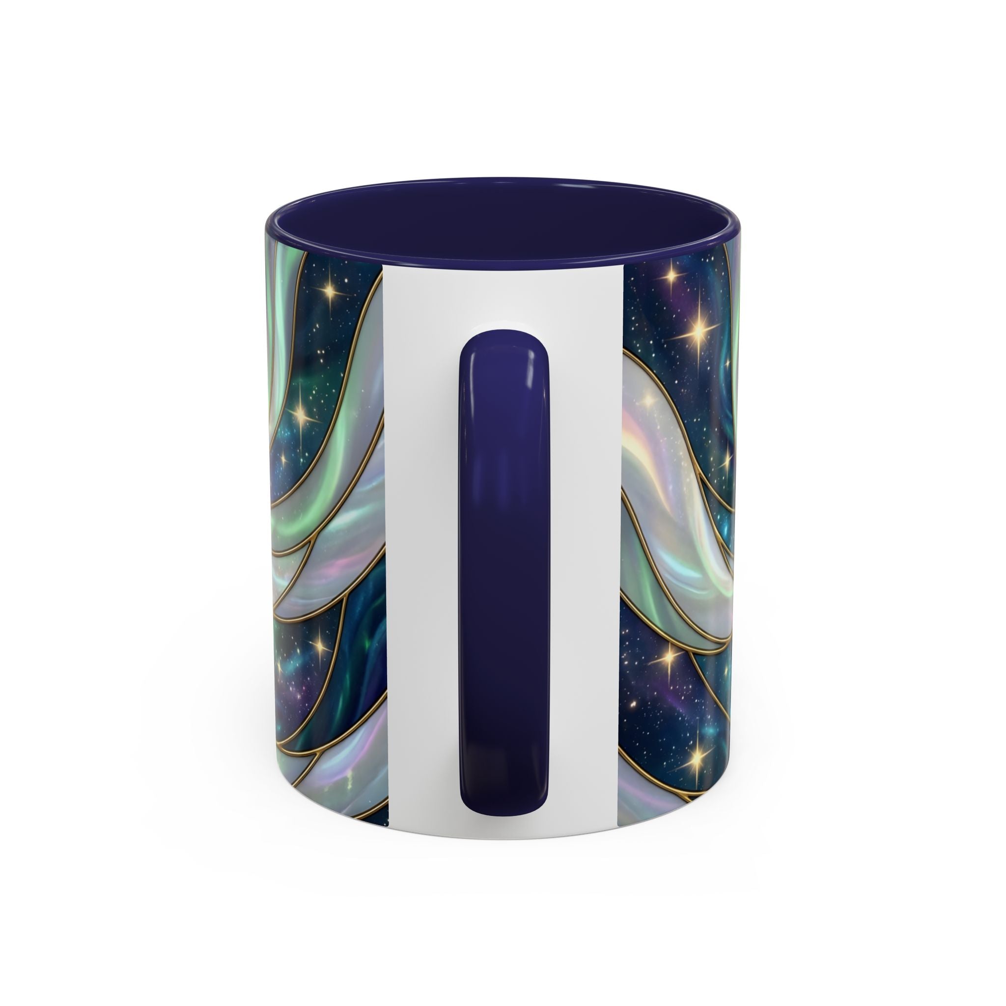 Aurora Glow Staffy Stained Glass Style Mug