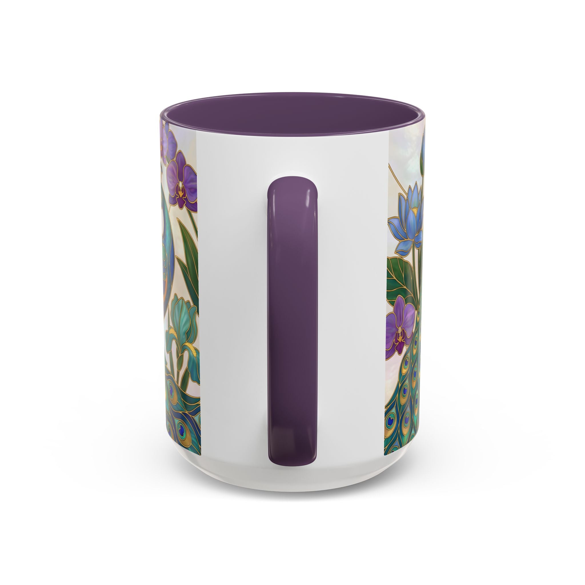 Garden Peacock Stained Glass Style Mug