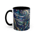 Storm Sky Wolf Stained Glass Style Mug