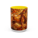 Wildfire Lion Stained Glass Mug