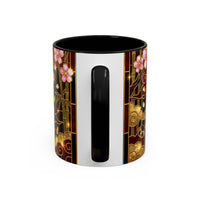 Sakura Tiger Stained Glass Style Mug