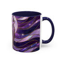 Amethyst Wolf Stained Glass Style Mug