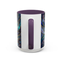 Teal Galaxy Staffy Stained Glass Style Mug