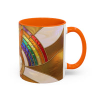 Rainbow Corgi Butt Stained Glass Style Mug