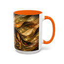 Golden German Shepherd Stained Glass Style Mug