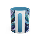 Aurora Husky Stained Glass Style Mug