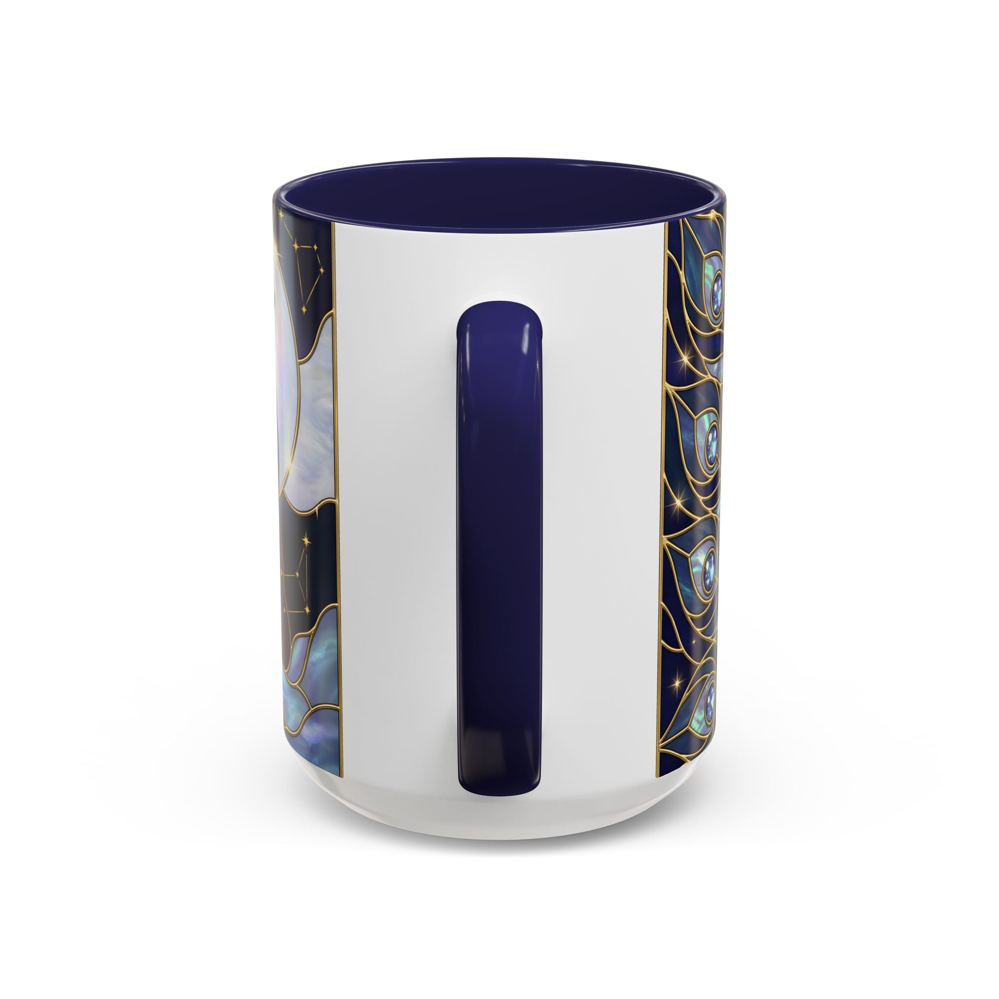 Lunar Peacock Stained Glass Style Mug