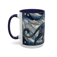Sapphire Lion Stained Glass Style Mug