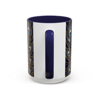 Moonlit Peacock Stained Glass Style Mug