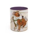 Custom Dog Portrait Stained Glass Style Mug