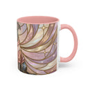 Pink Starlight Staffy Stained Glass Style Mug