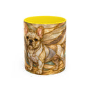 Golden Glow French Bulldog Stained Glass Style Mug