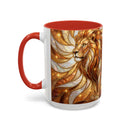 Amber Lion Stained Glass Style Mug