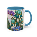 Blooming Peacock Stained Glass Style Mug