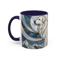 Moonlight Great Pyrenees Stained Glass Style Mug
