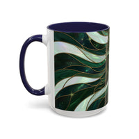 Jade Wolf Stained Glass Style Mug