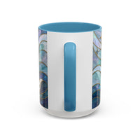 Pearl White Wolf Stained Glass Style Mug