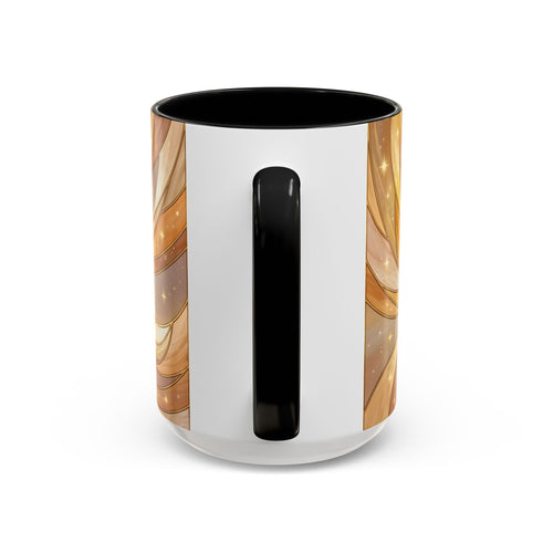 Golden Glow Fox Stained Glass Style Mug