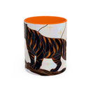 Midnight Tiger Stained Glass Style Mug