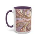 Pink Starlight Staffy Stained Glass Style Mug