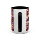 Rose Gold Wolf Stained Glass Style Mug