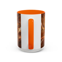 Amber Glow Staffy Stained Glass Style Mug