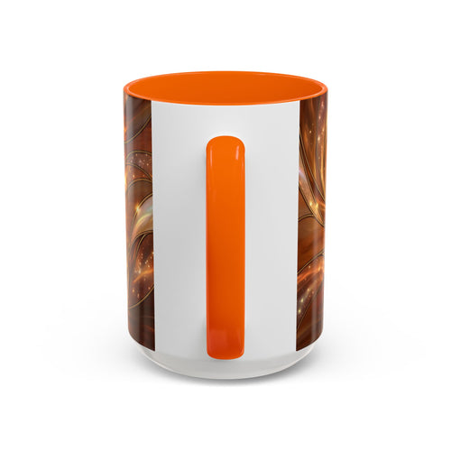 Amber Glow Staffy Stained Glass Style Mug