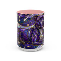 Cosmic Glow Staffy Stained Glass Style Mug