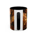 Amber Tiger Stained Glass Style Mug