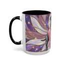 Rose Glow Staffordshire Bull Terrier Stained Glass Style Mug