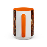 Ember Wolf Stained Glass Style Mug