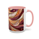 Rose Glow Hummingbird Stained Glass Style Mug