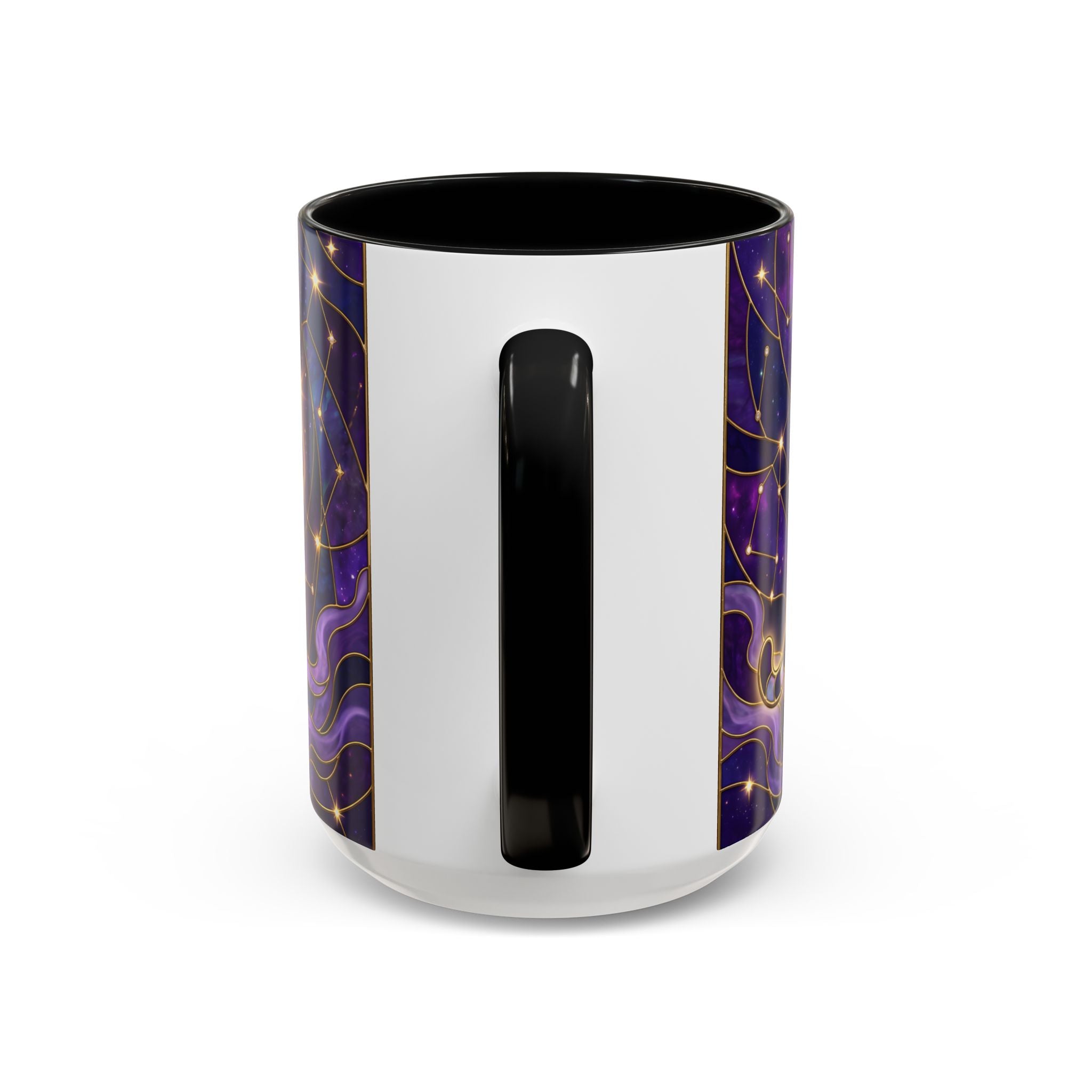 Celestial Purple Tiger Stained Glass Style Mug