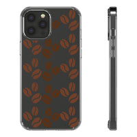 Coffee Beans Clear Phone Case