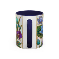 Flying Peacock Stained Glass Style Mug