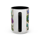 Flying Peacock Stained Glass Style Mug