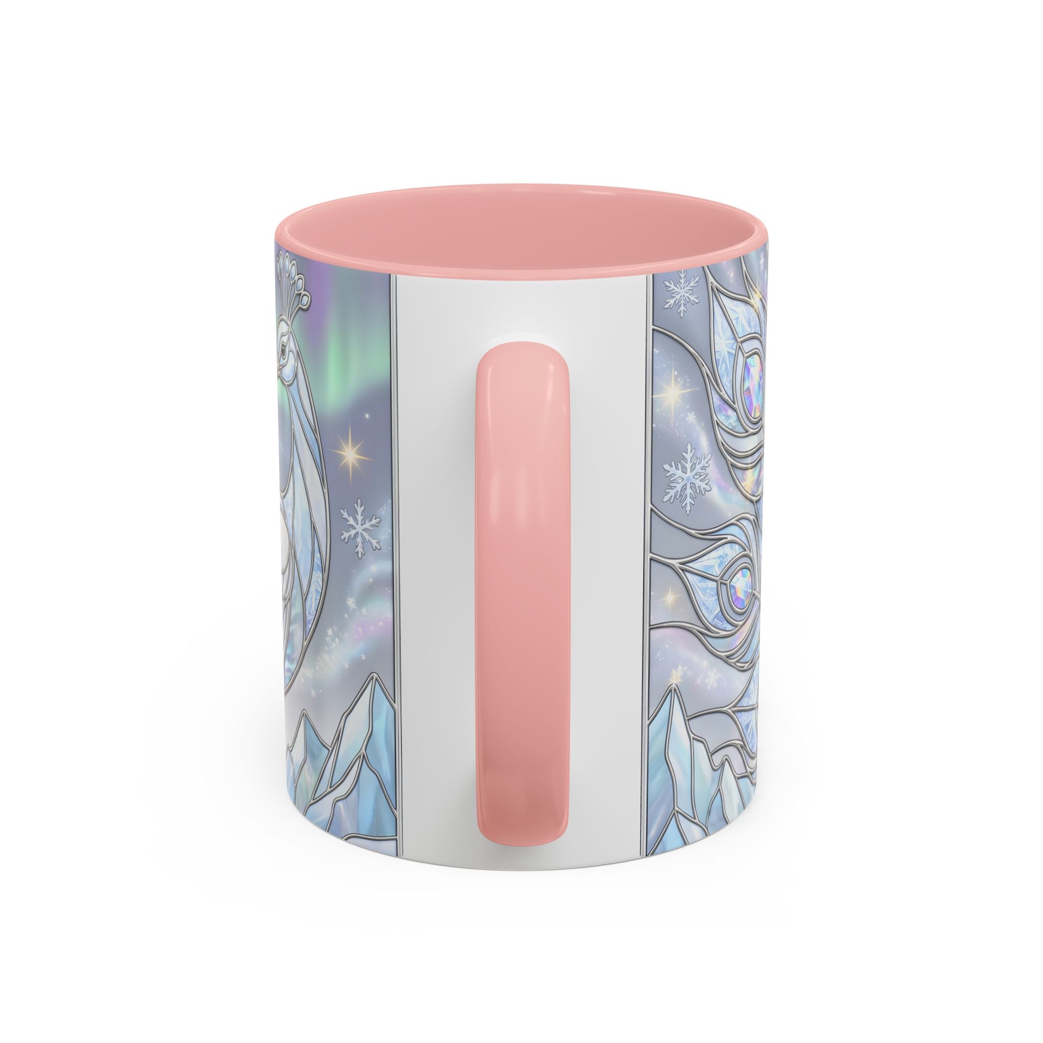 Aurora Peacock Stained Glass Style Mug