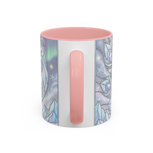 Aurora Peacock Stained Glass Style Mug