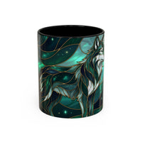Teal Green Stained Glass Style Mug