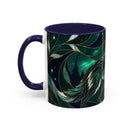 Teal Green Stained Glass Style Mug