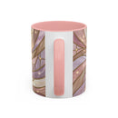 Pink Starlight Staffy Stained Glass Style Mug