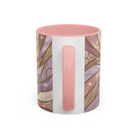Pink Starlight Staffy Stained Glass Style Mug