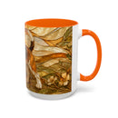 Blossom Beagle Stained Glass Style Mug