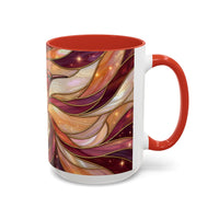 Rose Glow Hummingbird Stained Glass Style Mug